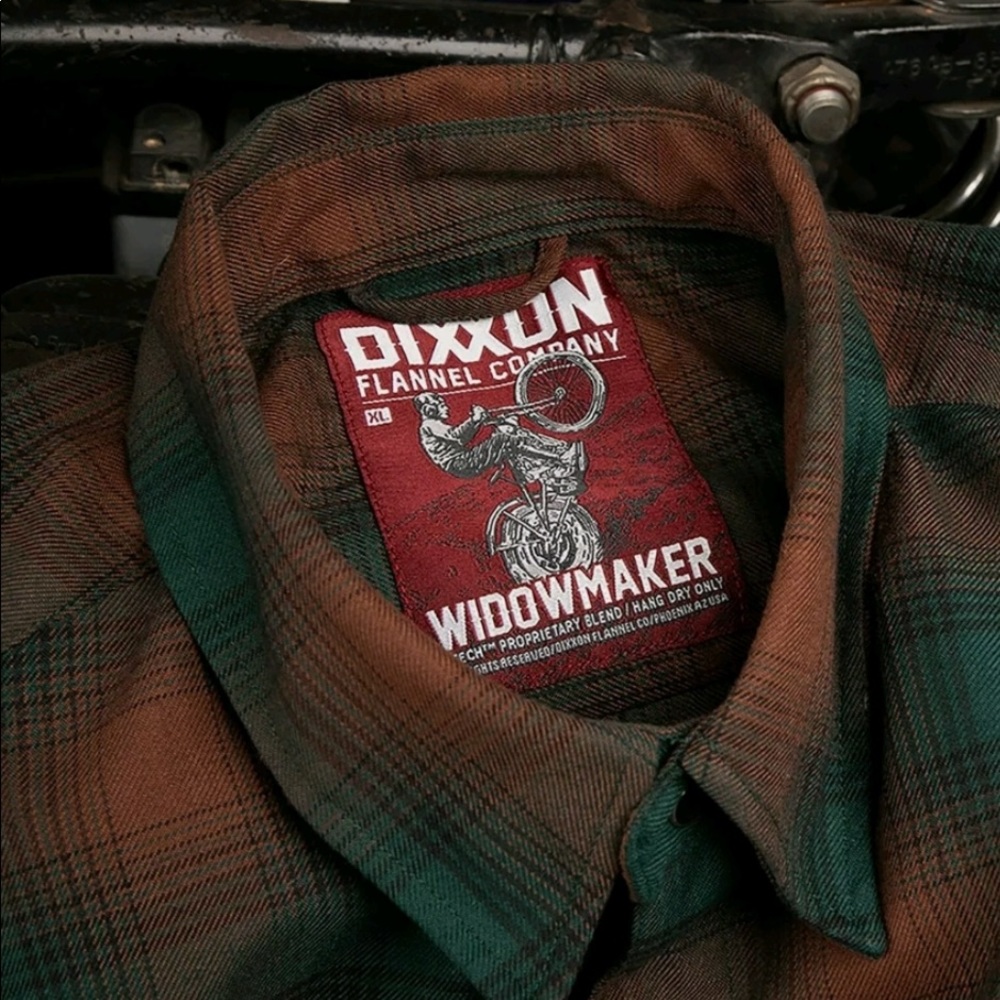 DIXXON MANS MED WIDOWMAKER FLANNEL.